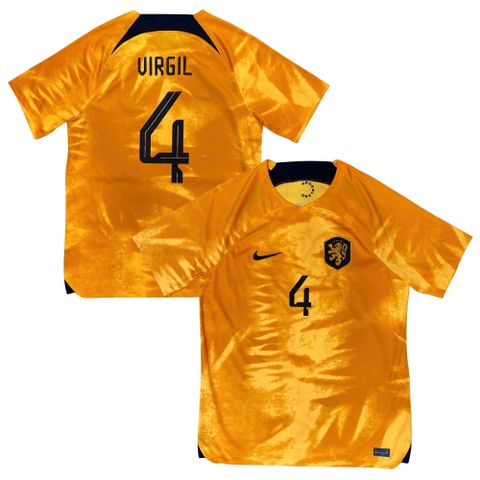 ÁO BÓNG ĐÁ TUYỂN HÀ LAN WC2022 SÂN KHÁCH CHÍNH HÃNG FAN - NAMESET VIRGIL #4 - DN0694-845