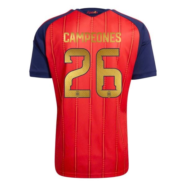 NAMESET CAMPEONES 26 KỈ NIỆM VÔ ĐỊCH WORLDCUP AUTHENTIC TÂY BAN NHA 2026/27 SÂN NHÀ 2 SAO