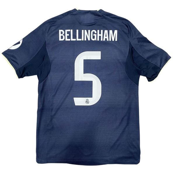 ÁO BÓNG ĐÁ REAL MADRID 2025/26 SÂN KHÁCH PLAYER CHÍNH HÃNG - NAMESET BELLINGHAM #5 - PATCH C1 - KHIÊN VÔ ĐỊCH FIFA INTERCONTINENTAL 2024  - JV5920