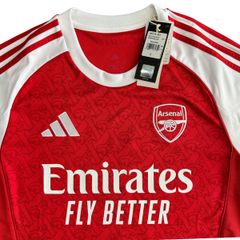 ÁO BÓNG ĐÁ ARSENAL 2025/26 SÂN NHÀ CHÍNH HÃNG FAN JI9517 - NAMESET SALIBA 2 NGOẠI HẠNG ANH