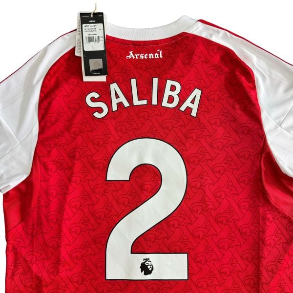 ÁO BÓNG ĐÁ ARSENAL 2025/26 SÂN NHÀ CHÍNH HÃNG FAN JI9517 - NAMESET SALIBA 2 NGOẠI HẠNG ANH