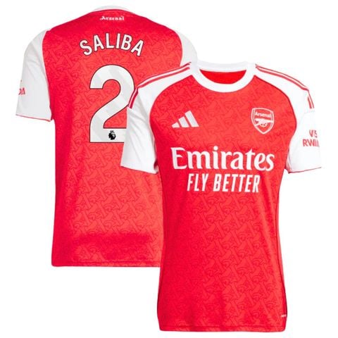 ÁO BÓNG ĐÁ ARSENAL 2025/26 SÂN NHÀ CHÍNH HÃNG FAN JI9517 - NAMESET SALIBA 2 NGOẠI HẠNG ANH
