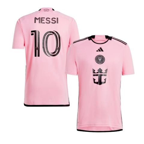 ÁO BÓNG ĐÁ INTER MIAMI 2024/25 CHÍNH HÃNG SÂN NHÀ BẢN FAN IN MESSI #10 - JE9741
