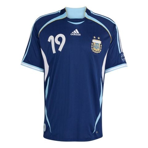 ÁO BÓNG ĐÁ ARGENTINA 2006 REISSUE MESSI 10 SÂN KHÁCH CHÍNH HÃNG JN3709
