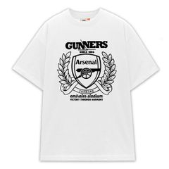 Áo Thun SPIDY Arsenal ATASN15 Form Rộng Unisex – Big Logo Gunners | Áo Fan Pháo Thủ