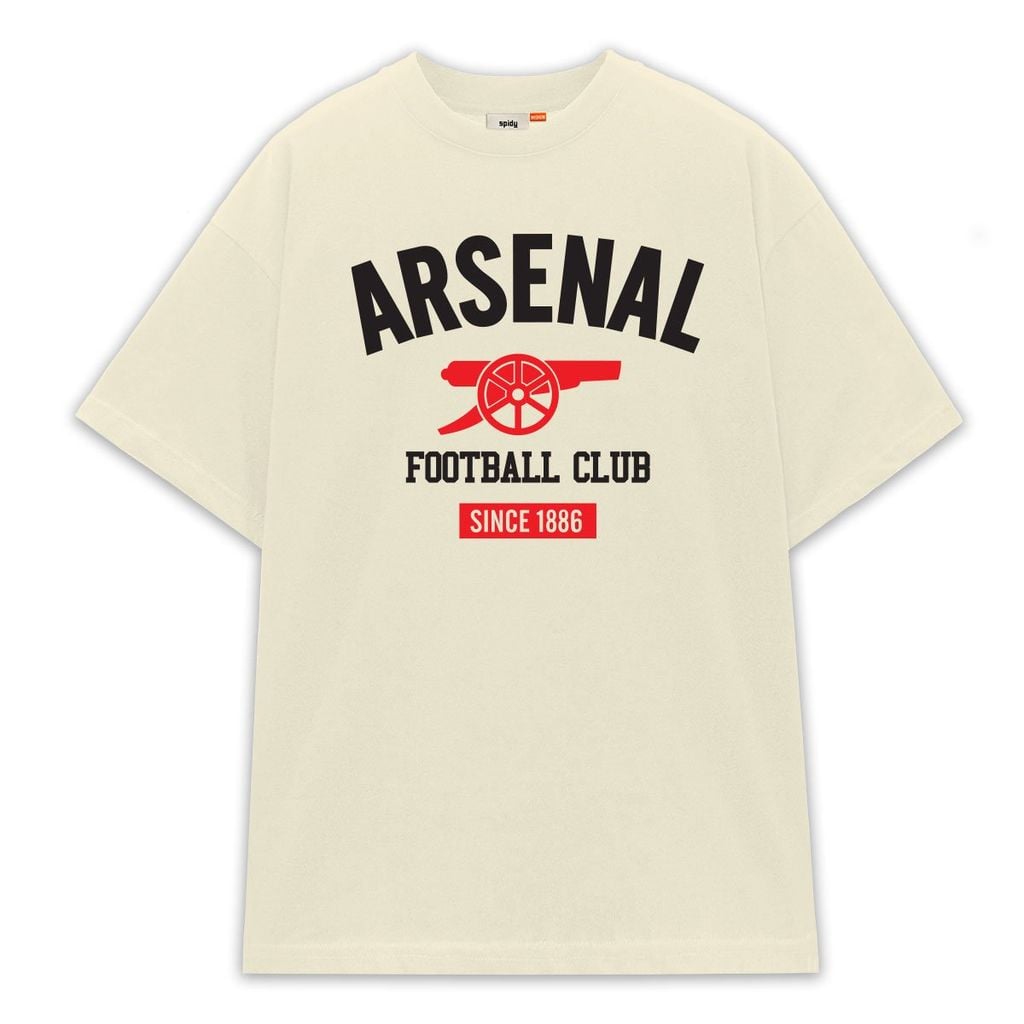 Áo Thun SPIDY Arsenal ATASN19 Form Rộng Unisex – Football Club Since 1886 | Áo Fan Pháo Thủ