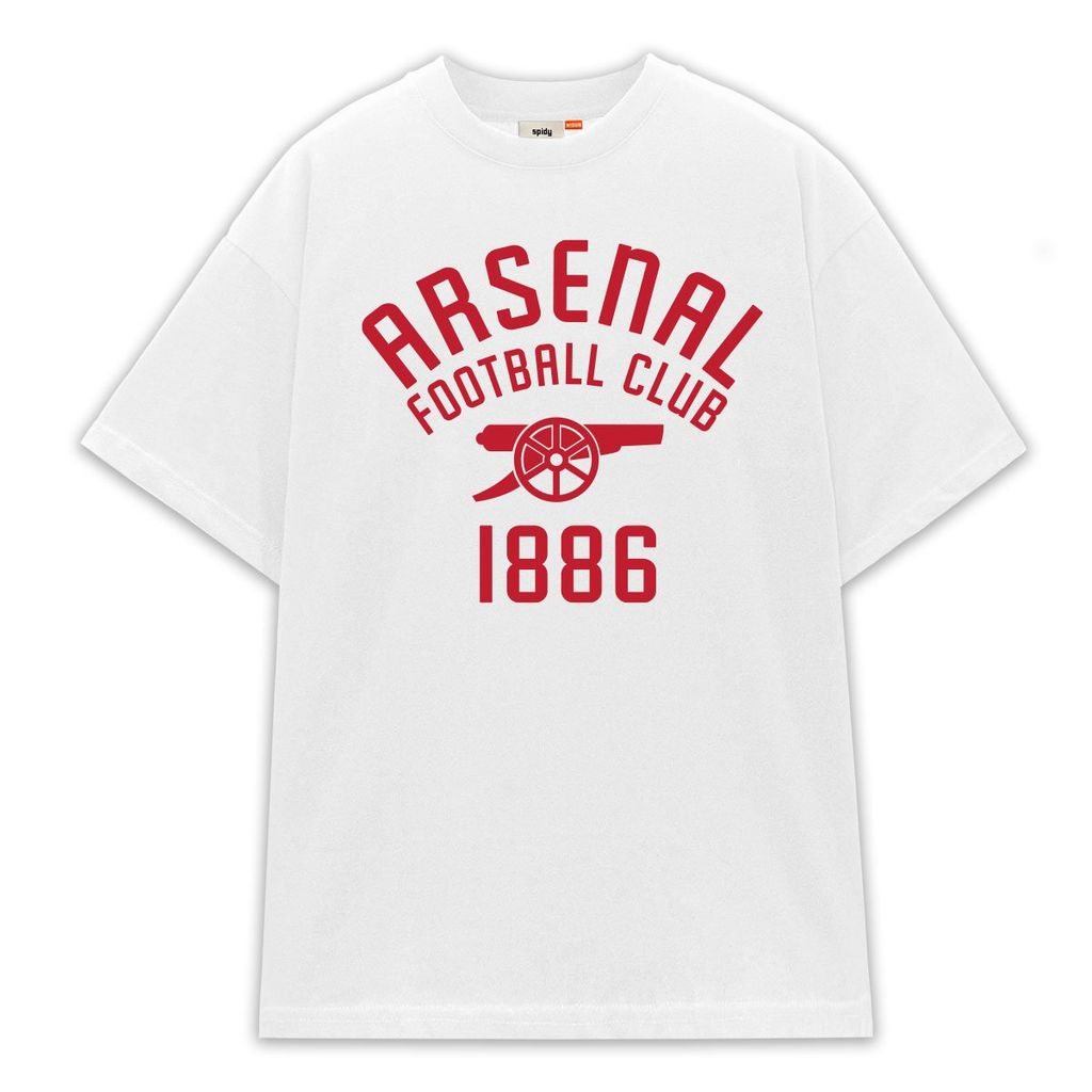 Áo Thun SPIDY Arsenal ATASN23 Form Rộng Unisex – Football Club 1886 | Áo Fan Pháo Thủ