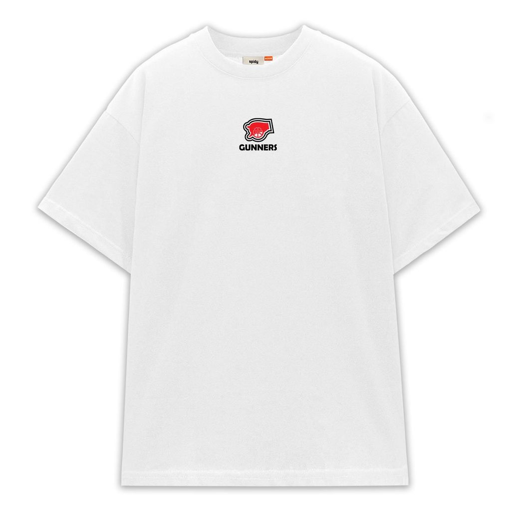 Áo Thun SPIDY Arsenal ATASN24 Form Rộng Unisex – Logo Gunners | Áo Fan Pháo Thủ