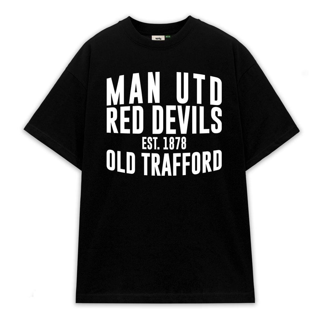 ÁO THUN SPIDY MU ATMU04 FORM RỘNG UNISEX – QUỶ ĐỎ MANCHESTER UNITED