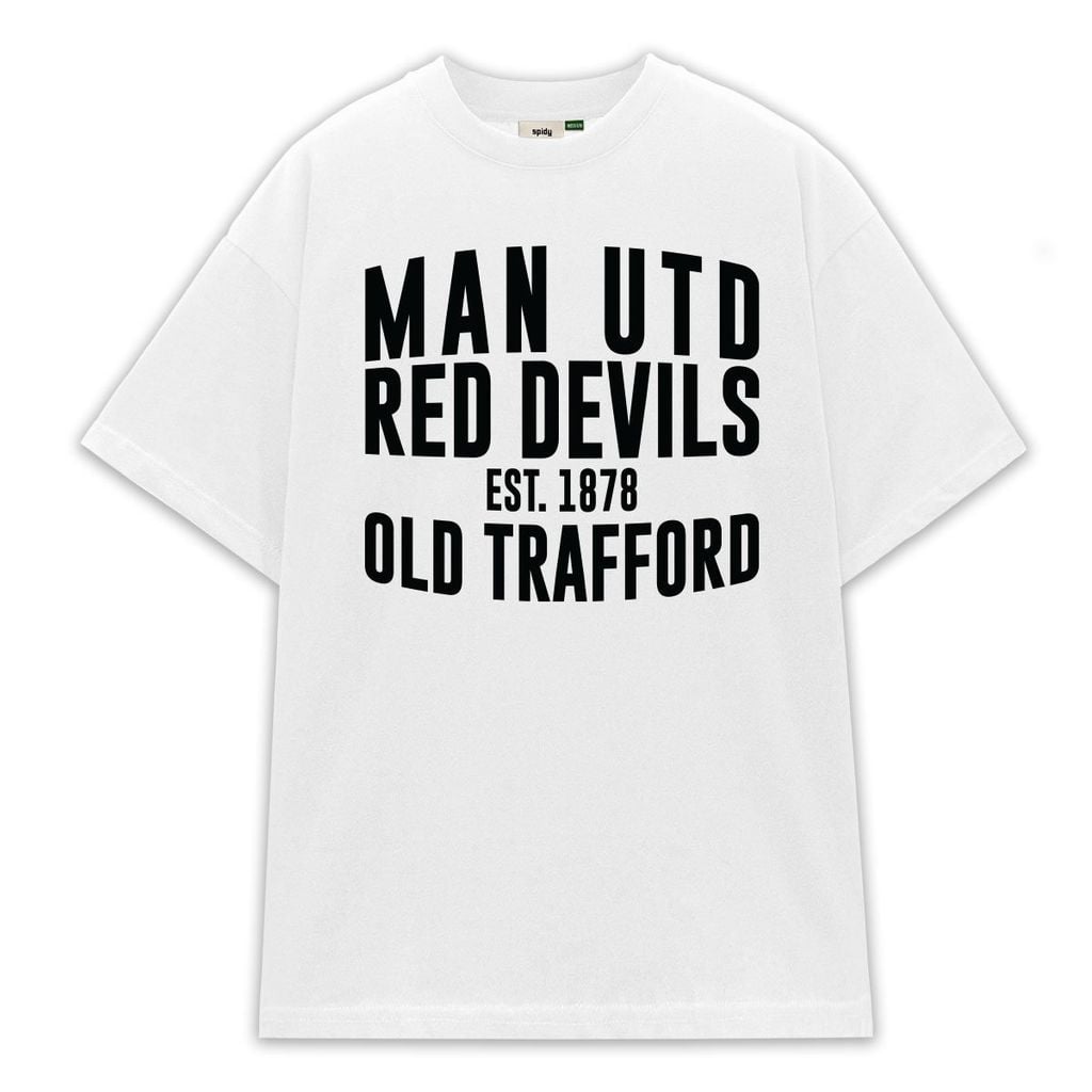 ÁO THUN SPIDY MU ATMU04 FORM RỘNG UNISEX – QUỶ ĐỎ MANCHESTER UNITED