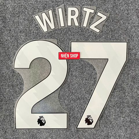 NAMESET WIRTZ 27 AUTHENTIC LIVERPOOL SÂN NHÀ 2025/26 EPL