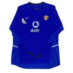 ÁO BÓNG ĐÁ MANCHESTER UNITED 2002/03 SÂN KHÁCH CHÍNH HÃNG - PATCH CLASSIC CHAMPIONS LEAGUE + BECKHAM #7 - 184956