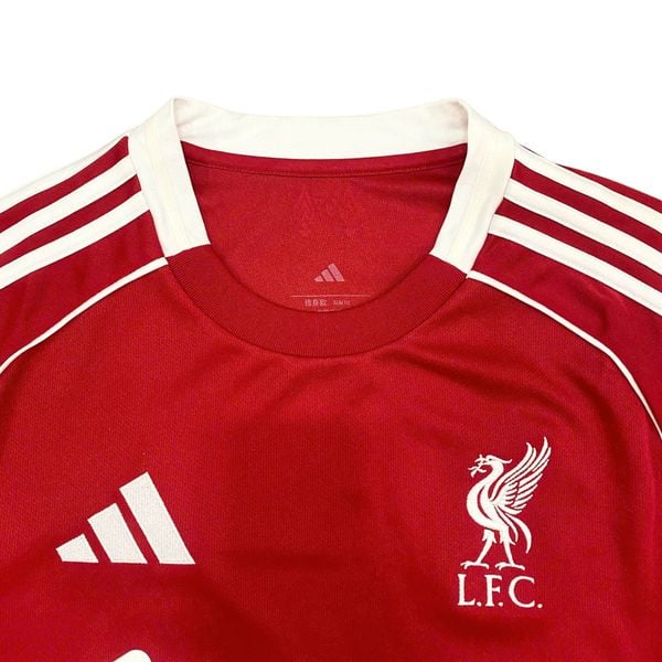ÁO BÓNG ĐÁ LIVERPOOL SÂN NHÀ 2025/26 TAY DÀI CHÍNH HÃNG FAN JV6456