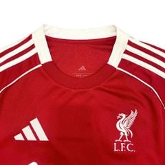 ÁO BÓNG ĐÁ LIVERPOOL SÂN NHÀ 2025/26 TAY DÀI CHÍNH HÃNG FAN JV6456