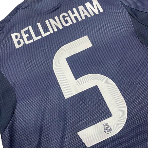 ÁO BÓNG ĐÁ REAL MADRID 2025/26 SÂN KHÁCH PLAYER CHÍNH HÃNG - NAMESET BELLINGHAM #5 - PATCH C1 - KHIÊN VÔ ĐỊCH FIFA INTERCONTINENTAL 2024  - JV5920