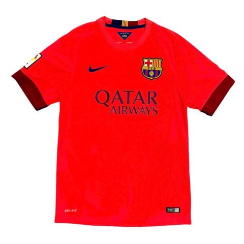 ÁO BÓNG ĐÁ BARCELONA 2014/15 CHÍNH HÃNG SÂN KHÁCH PLAYER - NAME PATCH LFP SUÁREZ