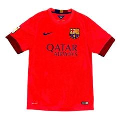 ÁO BÓNG ĐÁ BARCELONA 2014/15 CHÍNH HÃNG SÂN KHÁCH PLAYER - NAME PATCH LFP SUÁREZ