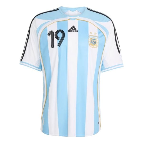 ÁO BÓNG ĐÁ ARGENTINA 2006 REISSUE MESSI 19 SÂN NHÀ CHÍNH HÃNG JN3708