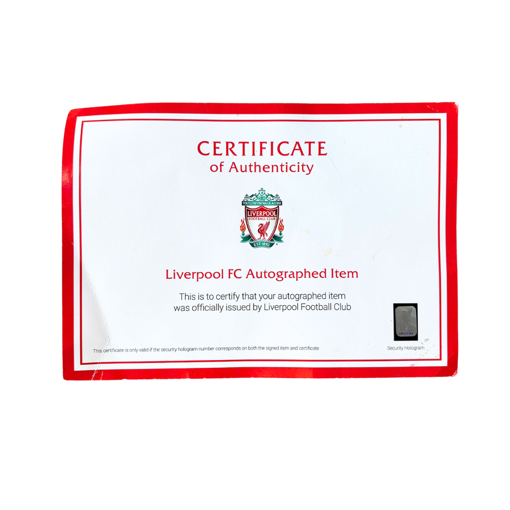 ÁO BÓNG ĐÁ LIVERPOOL 2023/24 SÂN NHÀ CHÍNH HÃNG FAN DX2692-688 + CHỮ KÍ JOE GOMEZ & GIẤY CHỨNG NHẬN