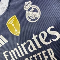 ÁO BÓNG ĐÁ REAL MADRID 2025/26 SÂN KHÁCH PLAYER CHÍNH HÃNG - NAMESET BELLINGHAM #5 - PATCH C1 - KHIÊN VÔ ĐỊCH FIFA INTERCONTINENTAL 2024  - JV5920