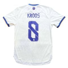 ÁO BÓNG ĐÁ REAL MADRID 2021/22 SÂN NHÀ CHÍNH HÃNG PLAYER - NAMESET KROSS #8 - GQ1360