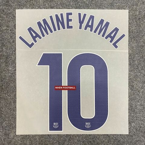 NAMESET LAMINE YAMAL 10 AUTHENTIC BARCELONA SÂN KHÁCH THỨ BA 2026/27 LALIGA