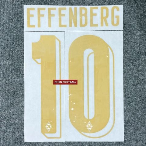 NAMESET EFFENBERG #10 AUTHENTIC BORUSSIA MONCHEGLADBACH BẢN KỶ NIỆM 125 NĂM 2025/26