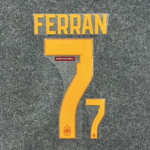 NAMESET FERRANT TORRES 7 AUTHENTIC TÂY BAN NHA WORLD CUP 2026 SÂN NHÀ