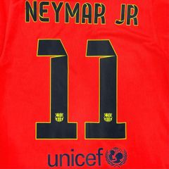 ÁO BÓNG ĐÁ BARCELONA 2014/15 CHÍNH HÃNG SÂN KHÁCH PLAYER 610595-672 - NAME PATCH LFP NEYMAR JR