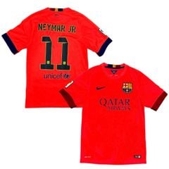 ÁO BÓNG ĐÁ BARCELONA 2014/15 CHÍNH HÃNG SÂN KHÁCH PLAYER 610595-672 - NAME PATCH LFP NEYMAR JR