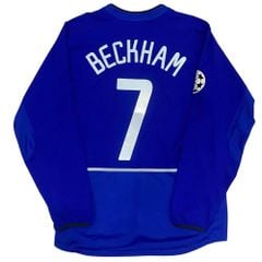 ÁO BÓNG ĐÁ MANCHESTER UNITED 2002/03 SÂN KHÁCH CHÍNH HÃNG - PATCH CLASSIC CHAMPIONS LEAGUE + BECKHAM #7 - 184956
