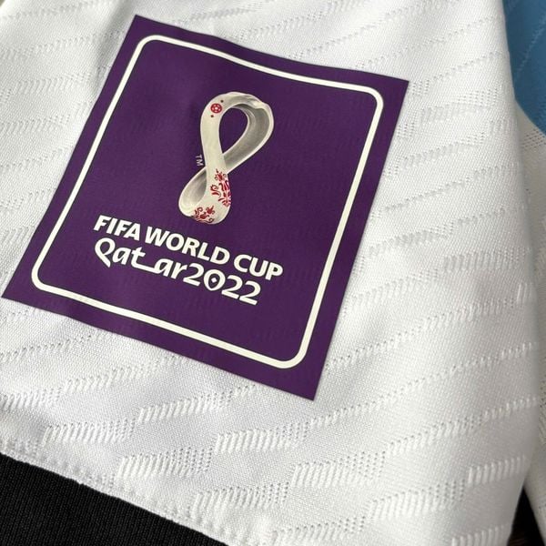 ÁO BÓNG ĐÁ ARGENTINA 2022 SÂN NHÀ CHÍNH HÃNG BẢN PLAYER MESSI #10, FULL PATCH + FINAL MATCH DETAIL WORLD CUP 2022 - HF2157