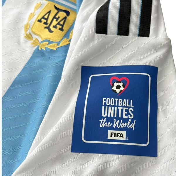 ÁO BÓNG ĐÁ ARGENTINA 2022 SÂN NHÀ CHÍNH HÃNG BẢN PLAYER MESSI #10, FULL PATCH + FINAL MATCH DETAIL WORLD CUP 2022 - HF2157