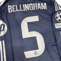ÁO BÓNG ĐÁ REAL MADRID TAY DÀI 2025/26 SÂN KHÁCH PLAYER CHÍNH HÃNG - NAMESET BELLINGHAM #5 - PATCH C1 - KHIÊN VÔ ĐỊCH FIFA INTERCONTINENTAL 2024  - JV5924