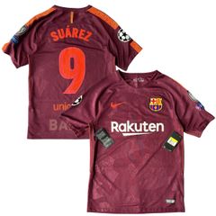 ÁO BÓNG ĐÁ BARCELONA 2017/18 CHÍNH HÃNG SÂN KHÁCH THỨ BA FAN 847253-683 - NAME PATCH UEFA SUAREZ