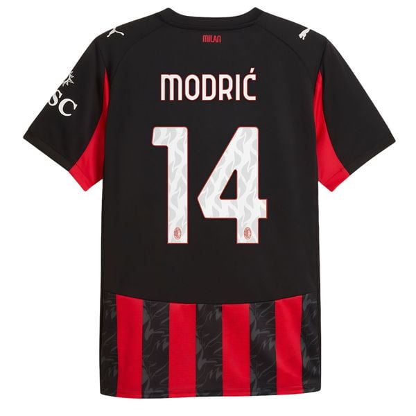 NAMESET MODRIĆ 14 AUTHENTIC AC MILAN SÂN NHÀ 2025/26 SERIE A
