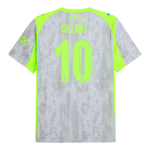 NAMESET CHERKI 10 AUTHENTIC MANCHESTER CITY SÂN KHÁCH THỨ BA 2025/26 CUP
