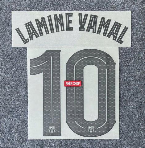 NAMESET LAMINE YAMAL 10 AUTHENTIC BARCELONA SÂN KHÁCH 2025/26 UCL
