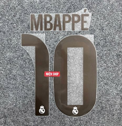 NAMESET MBAPPE 10 AUTHENTIC REAL MADRID SÂN NHÀ 2025/26 UCL & FIFA CLUB WORLD CUP