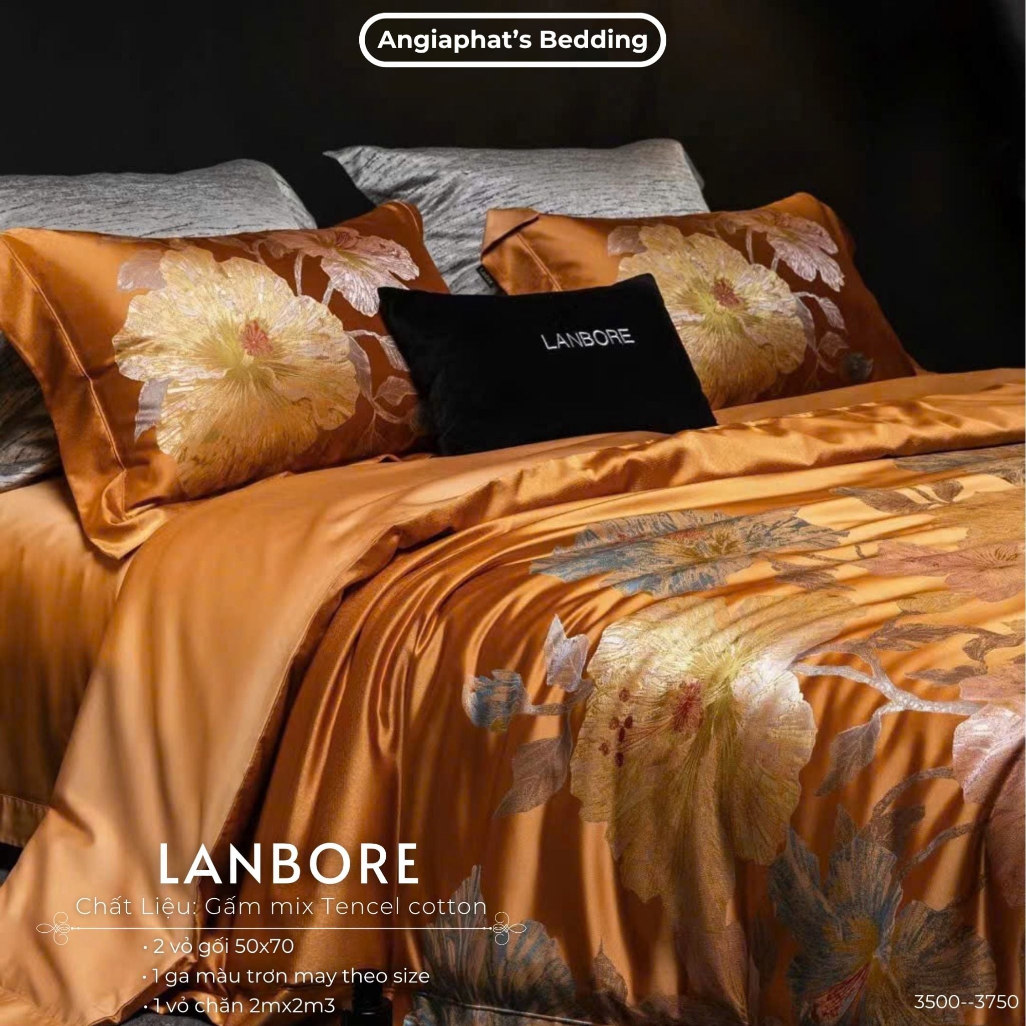  Set Chăn Ga Gấm Tencel - Vương Giả 2 
