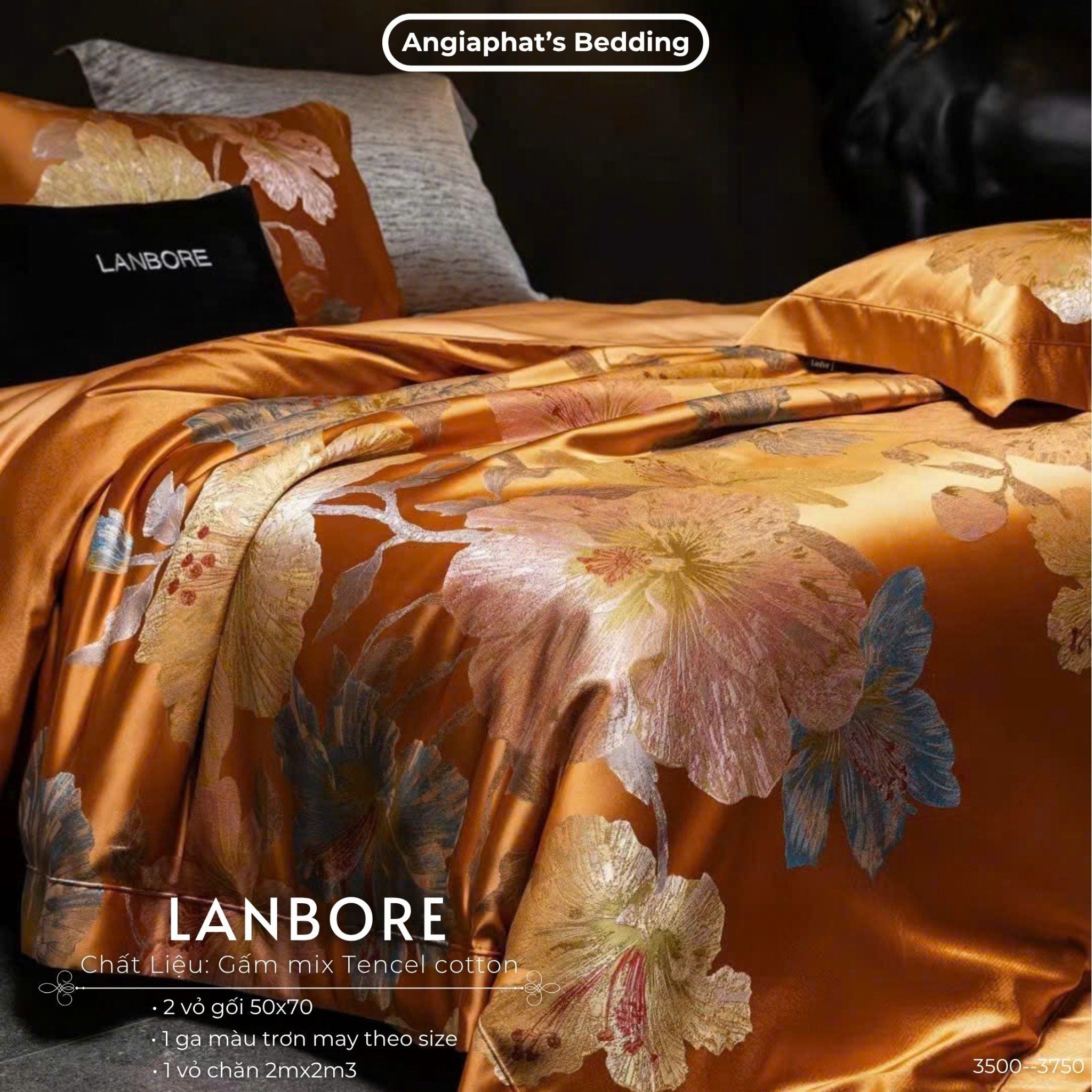  Set Chăn Ga Gấm Tencel - Vương Giả 2 