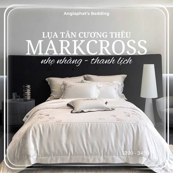  Set Chăn Ga Markcross - Lụa Pima Tân Cương 1 