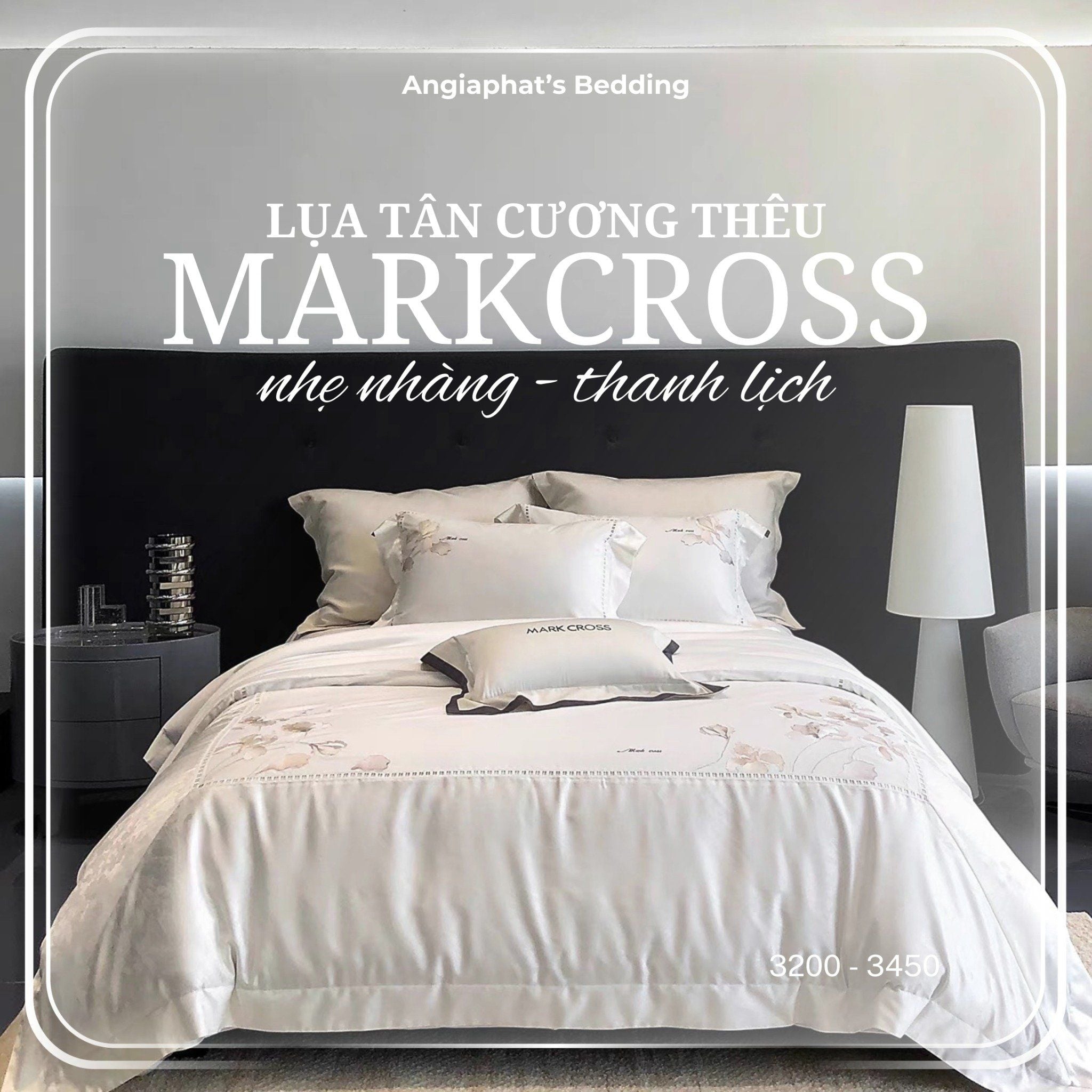  Set Chăn Ga Markcross - Lụa Pima Tân Cương 1 