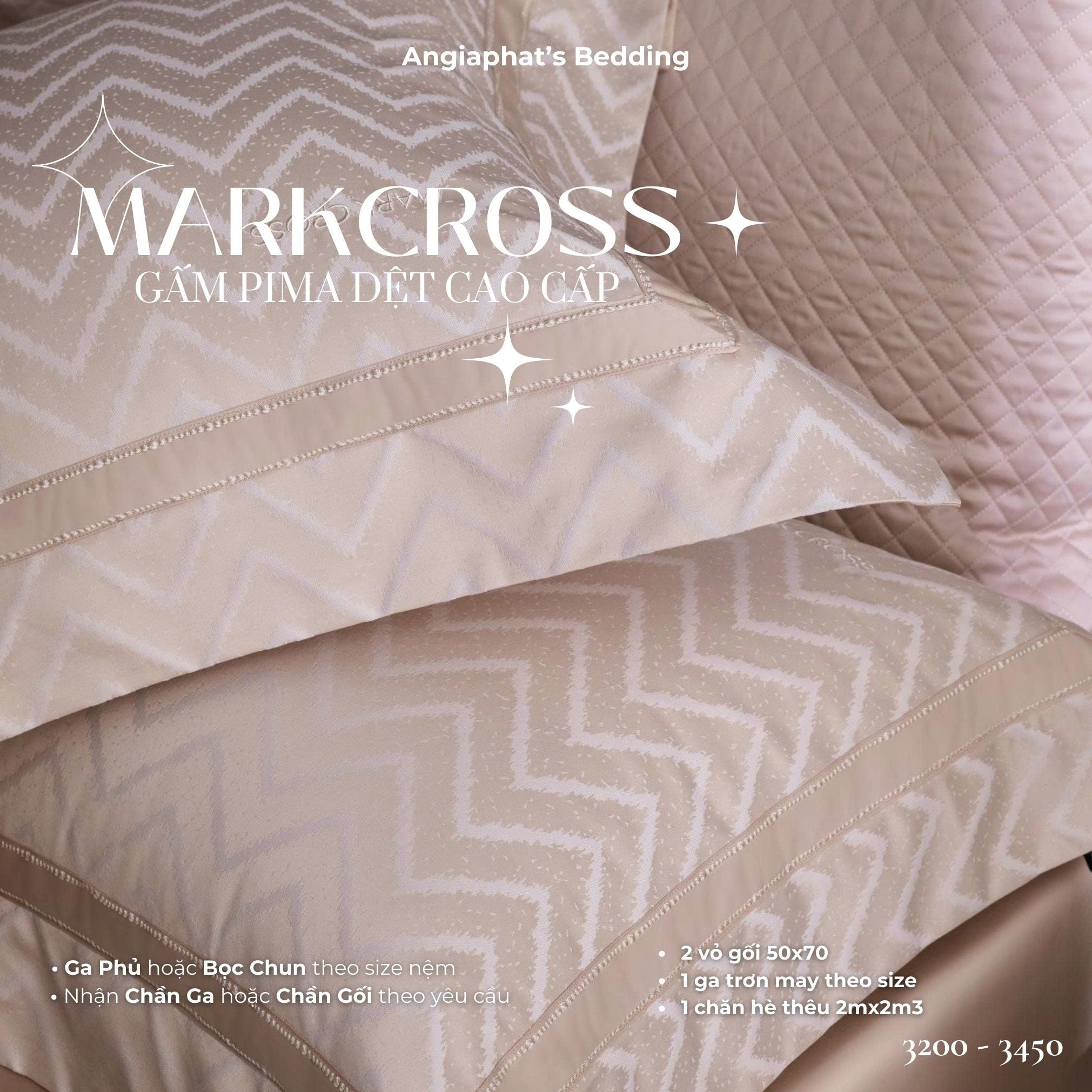  Set Chăn Ga Markcross - Gấm Pima 2 