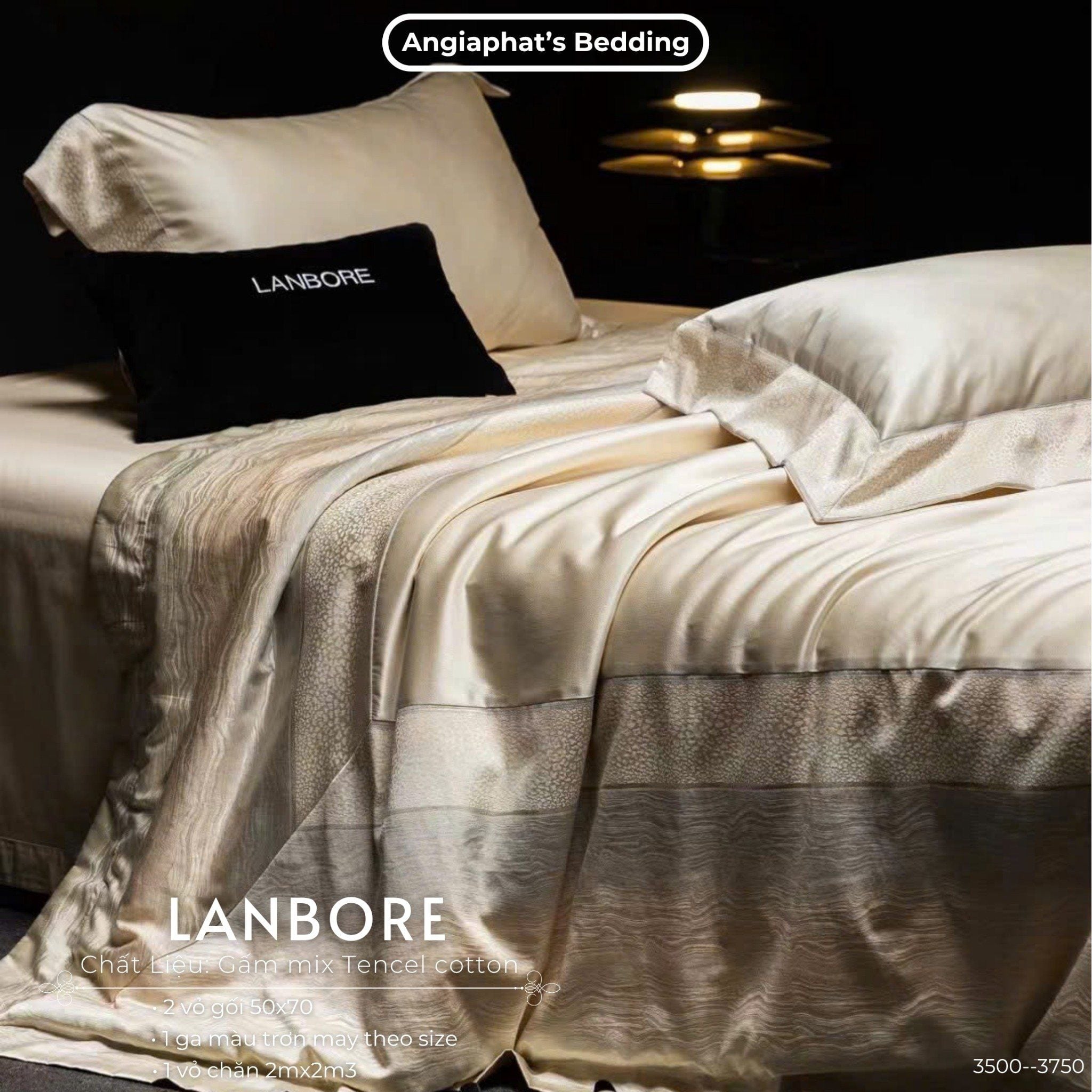  Set Chăn Ga Gấm Tencel - Vương Giả 3 