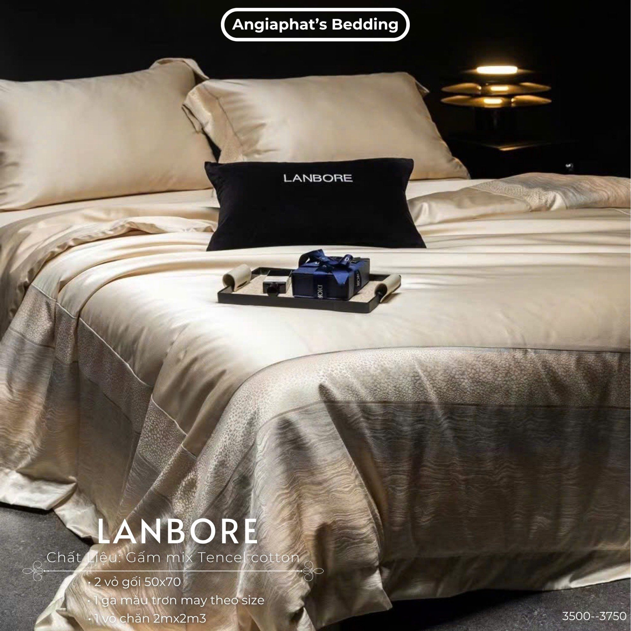  Set Chăn Ga Gấm Tencel - Vương Giả 3 