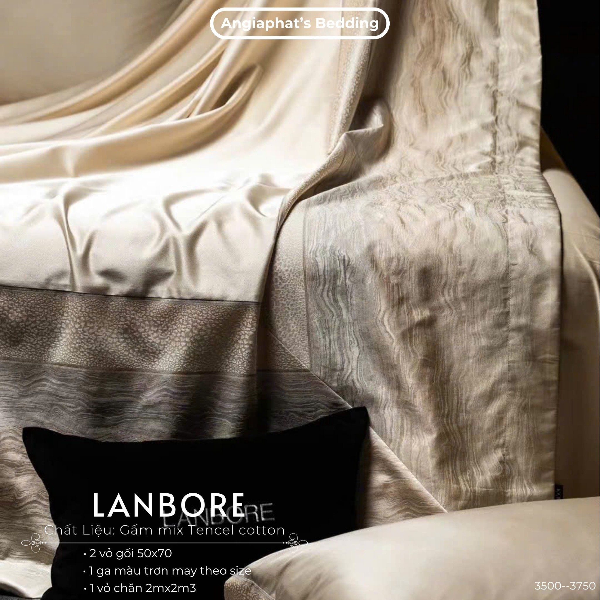 Set Chăn Ga Gấm Tencel - Vương Giả 3 