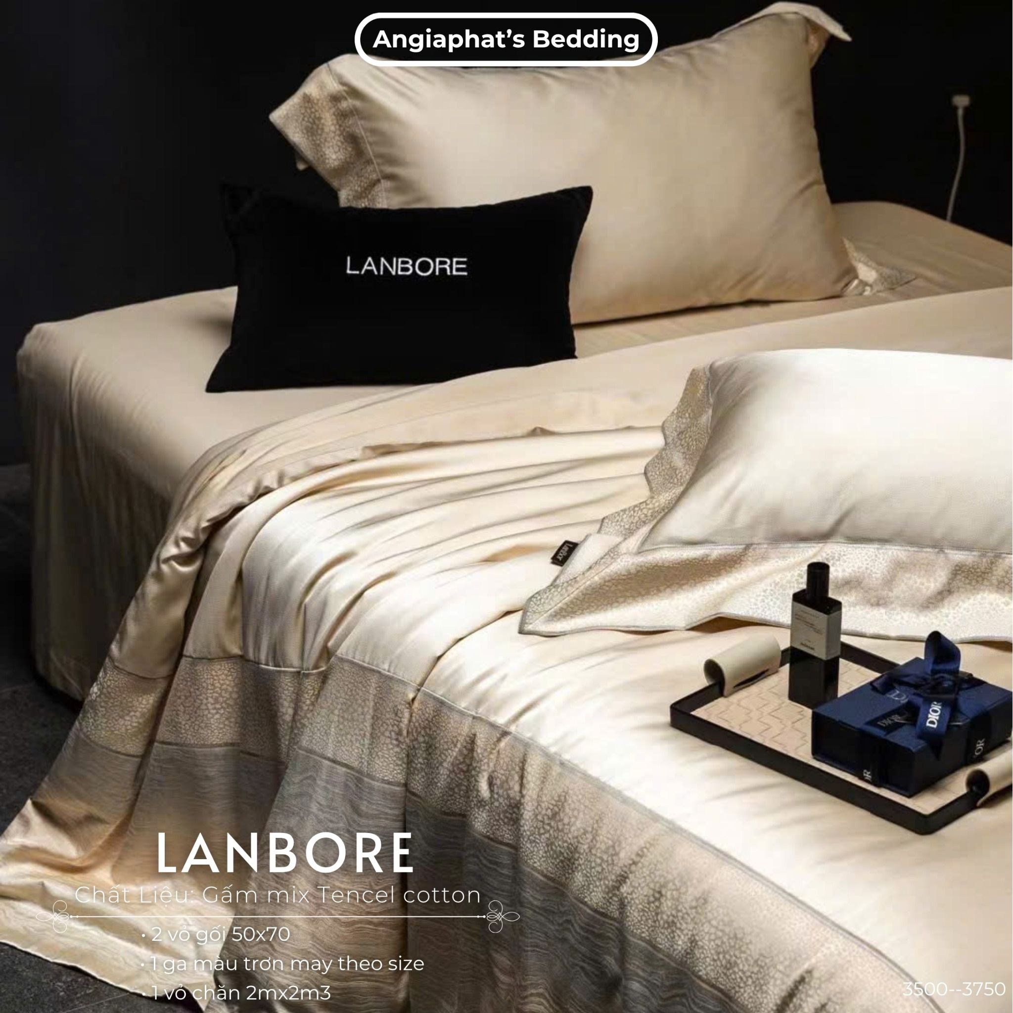  Set Chăn Ga Gấm Tencel - Vương Giả 3 
