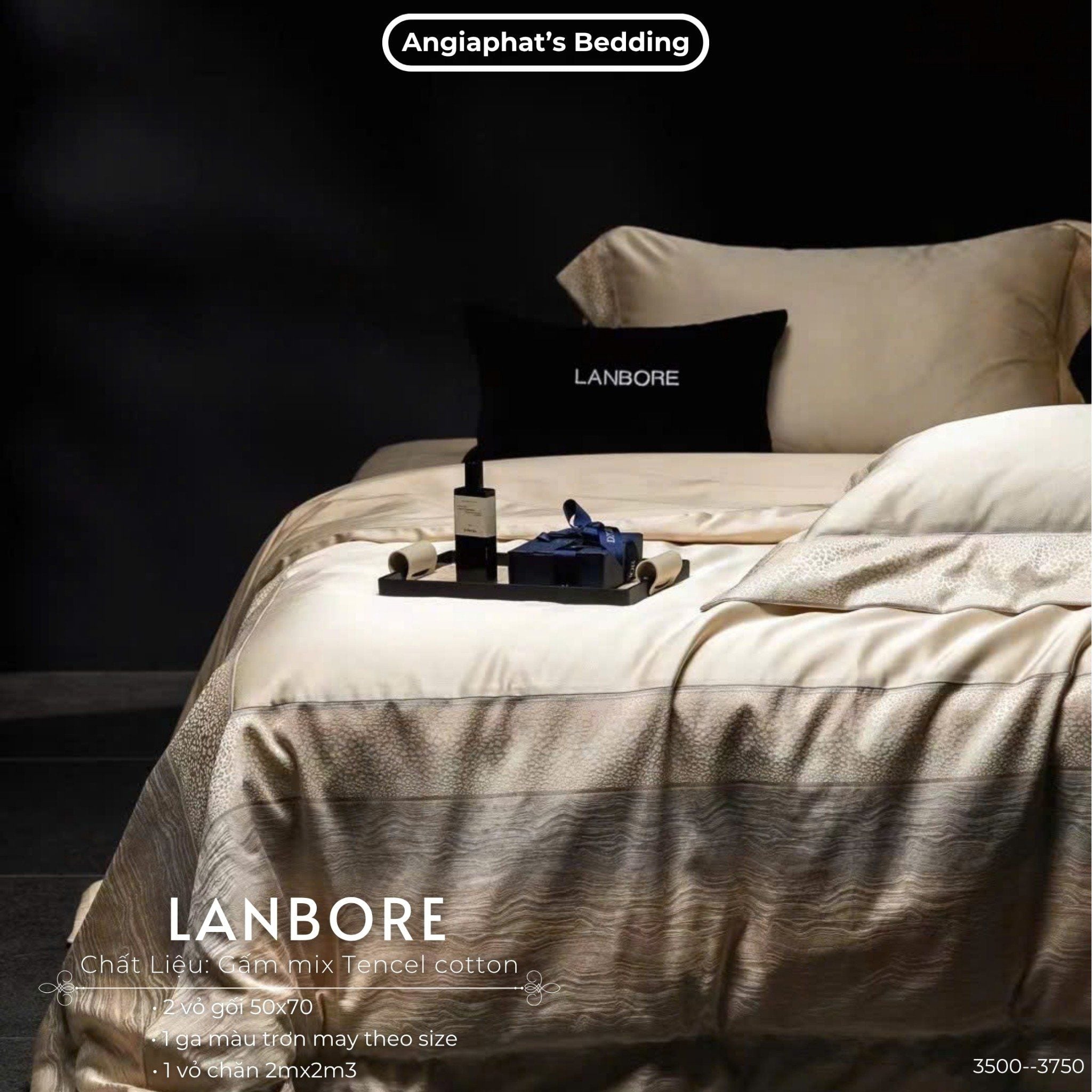  Set Chăn Ga Gấm Tencel - Vương Giả 3 