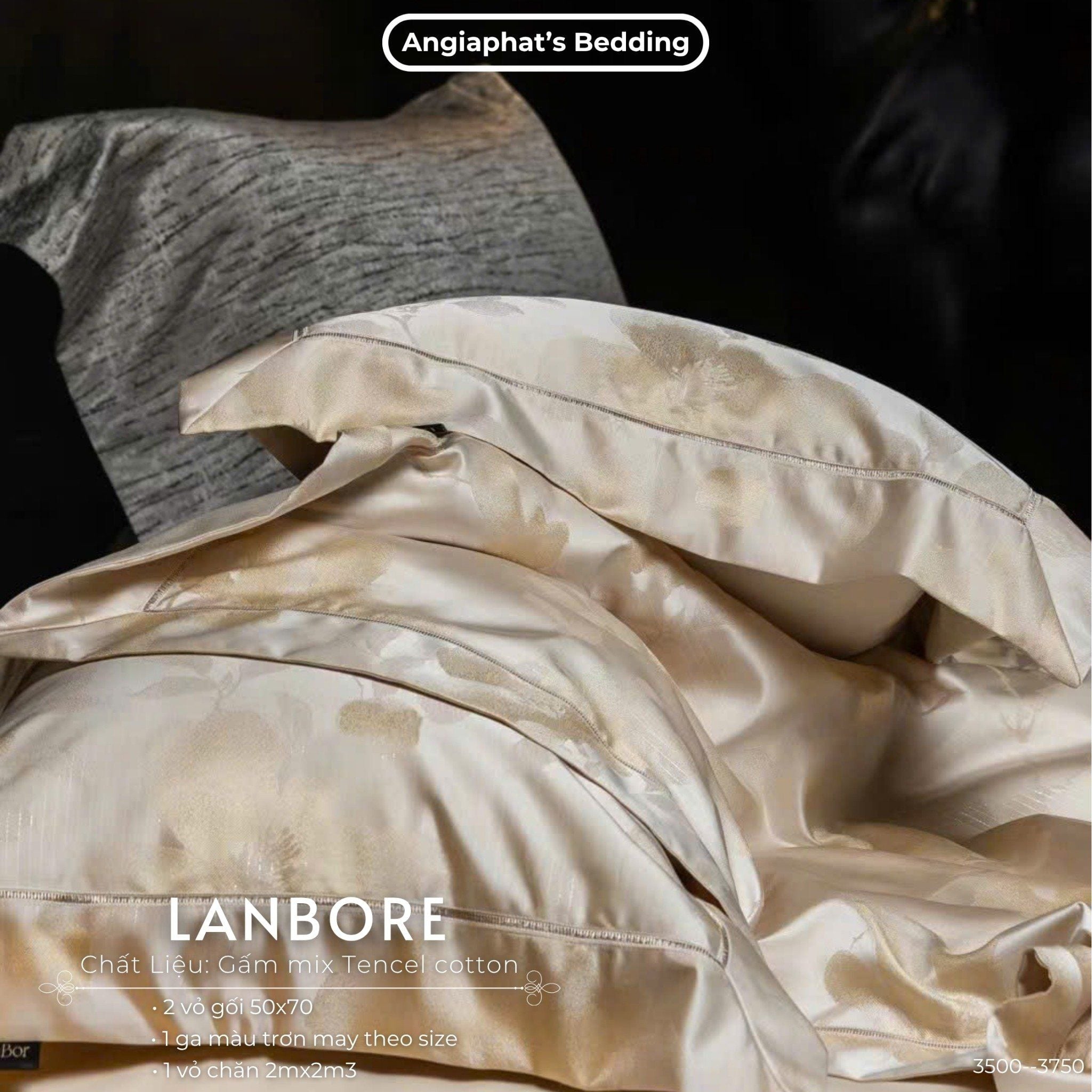  Set Chăn Ga Gấm Tencel - Vương Giả 4 